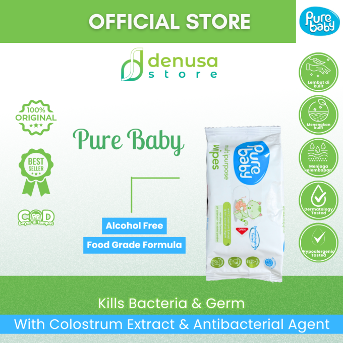 PURE BABY Multipurpose Wipes 50 Sheets