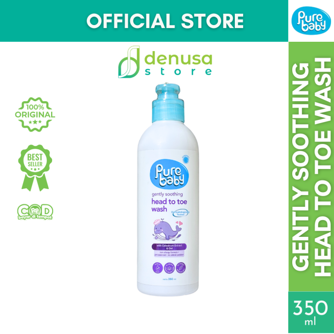 PURE BABY Gently Soothing Head To Toe Wash Pump Bottle 350 ml