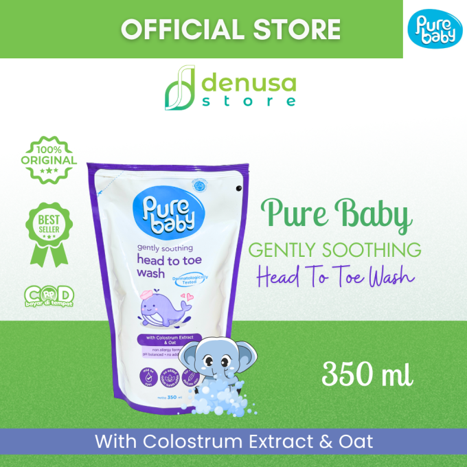 PURE BABY Gently Soothing Head To Toe Wash Refill Pouch 350 ml