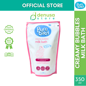 PURE BABY Creamy Bubbles Milk Bath Refill Pouch 350 ml