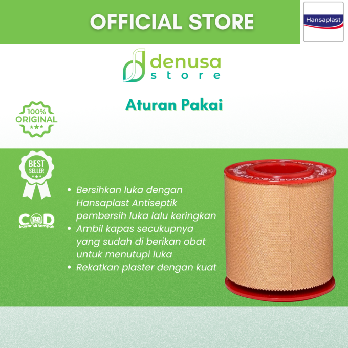 HANSAPLAST Plester Rol Kain Lentur 5 cm x 4.5 m