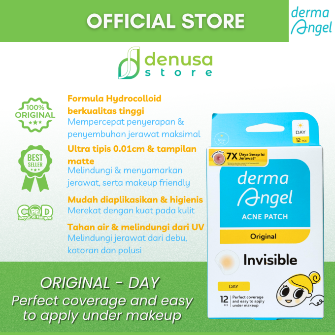 Derma Angel Acne Patch Original Invisible Day 12 Pcs