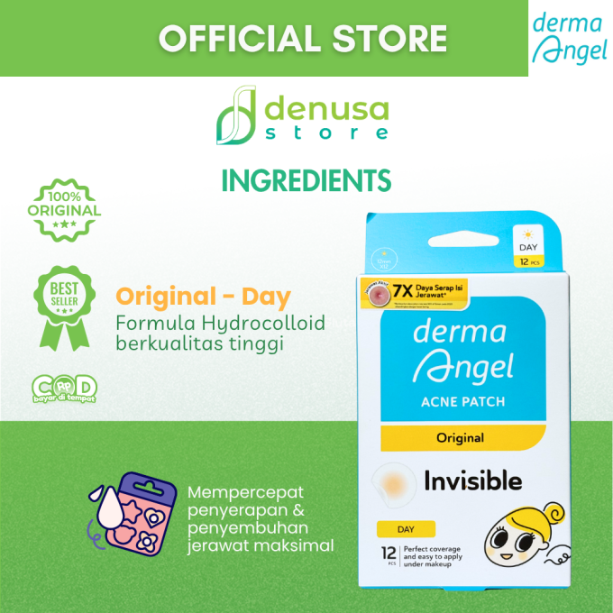 Derma Angel Acne Patch Original Invisible Day 12 Pcs