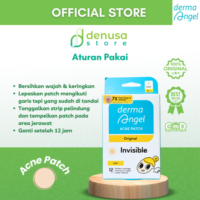 Derma Angel Acne Patch Original Invisible Day 12 Pcs