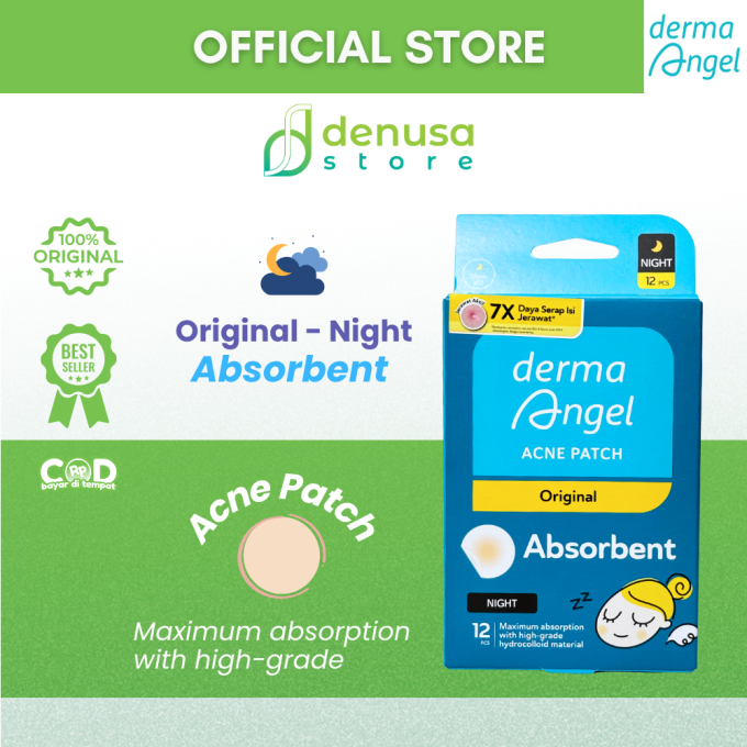 Derma Angel Acne Patch Original Absorbent Night 12 Pcs
