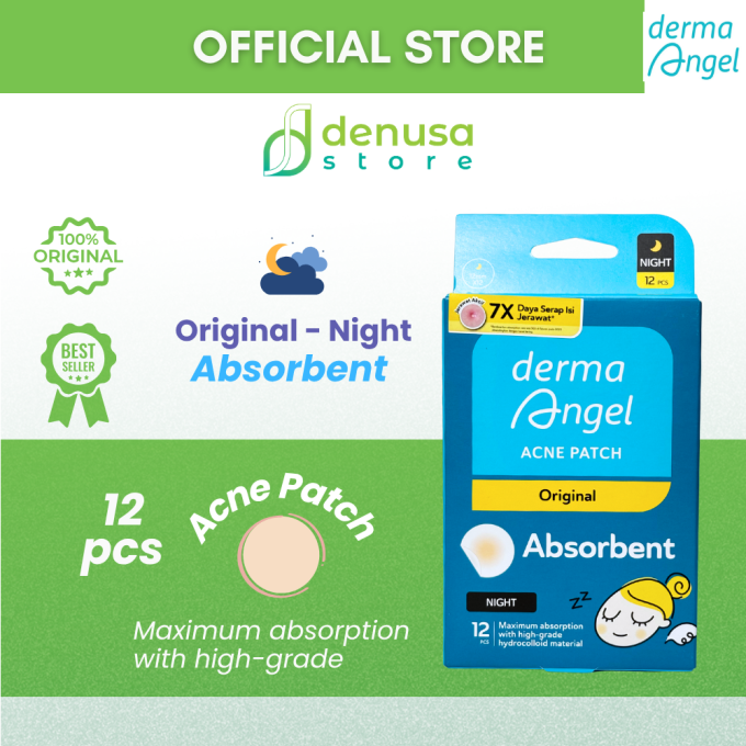 Derma Angel Acne Patch Original Absorbent Night 12 Pcs