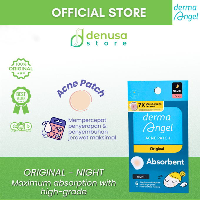 Derma Angel Acne Patch Original Absorbent Night 6 Pcs