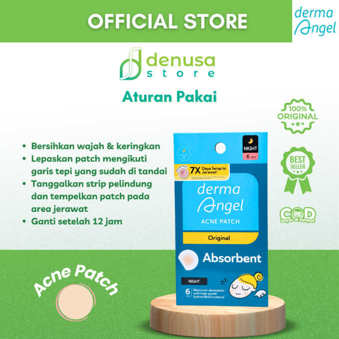 Derma Angel Acne Patch Original Absorbent Night 6 Pcs