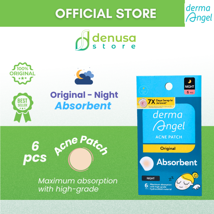 Derma Angel Acne Patch Original Absorbent Night 6 Pcs