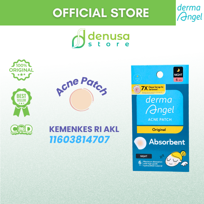Derma Angel Acne Patch Original Absorbent Night 6 Pcs
