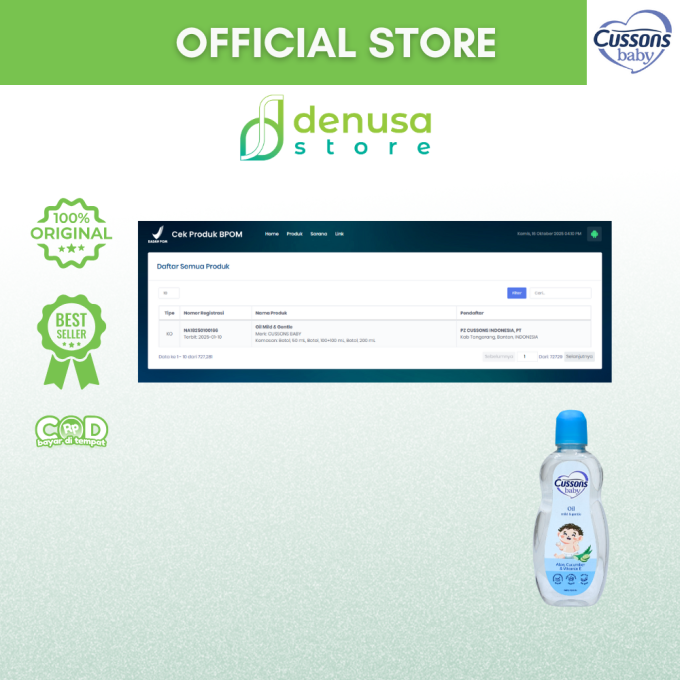 CUSSONS BABY Oil Mild n Gentle 100 ml