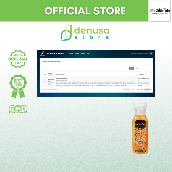 MUSTIKA RATU Shampoo Merang 75 ml