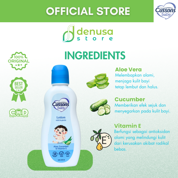 CUSSONS BABY Lotion Mild n Gentle 200 ml