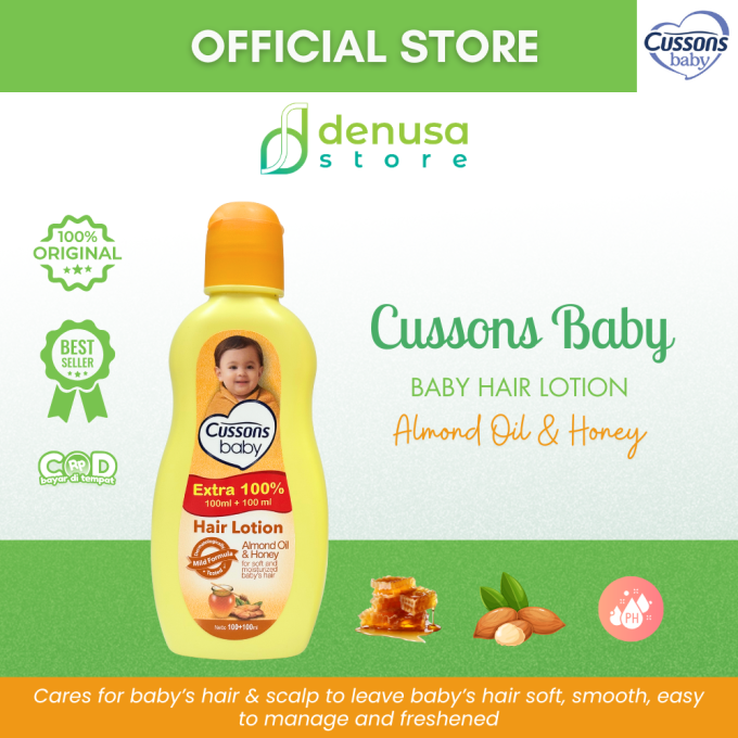 CUSSONS BABY Hair Lotion Almond Oil n Honey 100+100ml