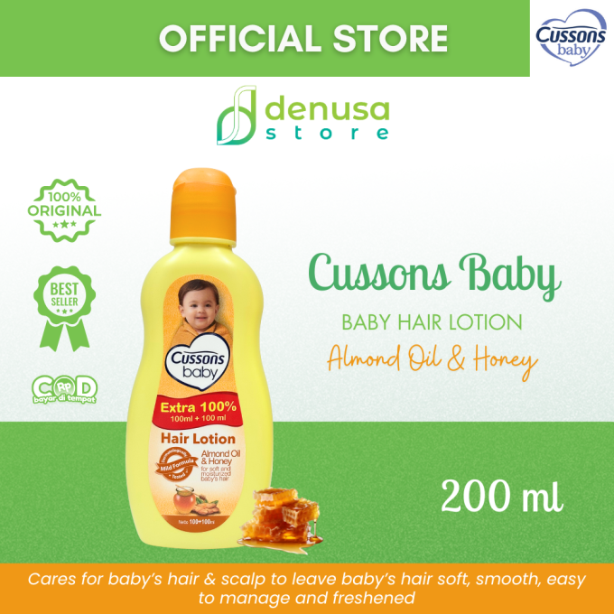CUSSONS BABY Hair Lotion Almond Oil n Honey 100+100ml