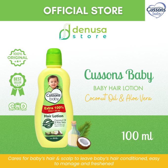CUSSONS BABY Hair Lotion Coconut Oil n Aloe Vera 50+50ml