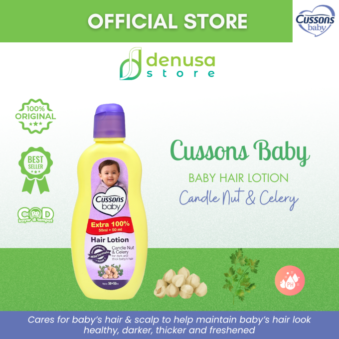 CUSSONS BABY Hair Lotion Candle Nut n Celery 50+50ml