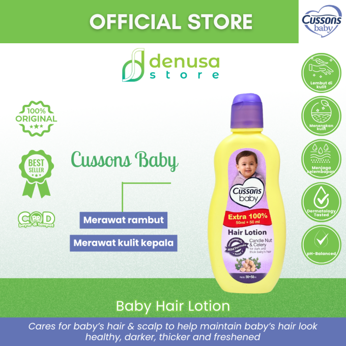CUSSONS BABY Hair Lotion Candle Nut n Celery 50+50ml