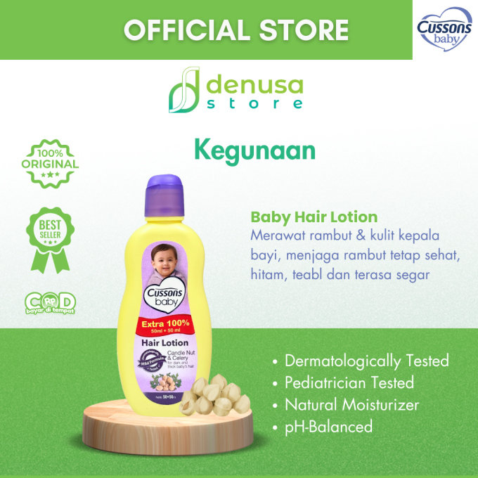 CUSSONS BABY Hair Lotion Candle Nut n Celery 50+50ml