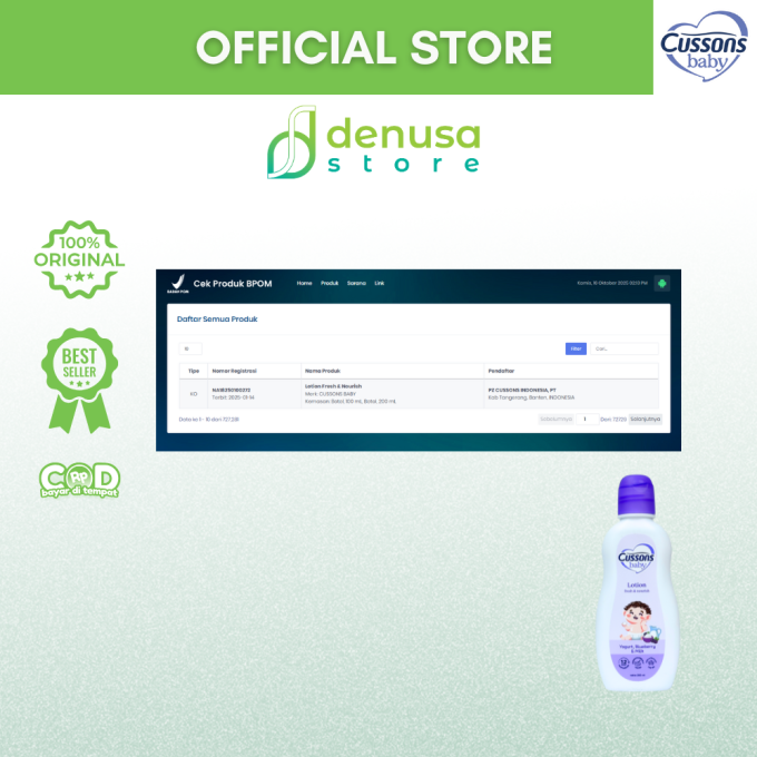 CUSSONS BABY Lotion Fresh n Nourish 200 ml