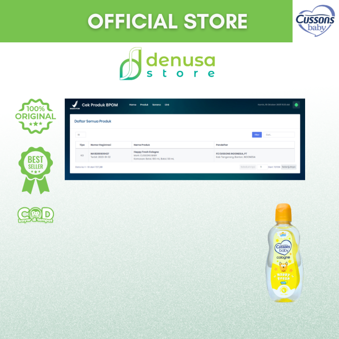 CUSSONS BABY Cologne Happy Fresh 100ml