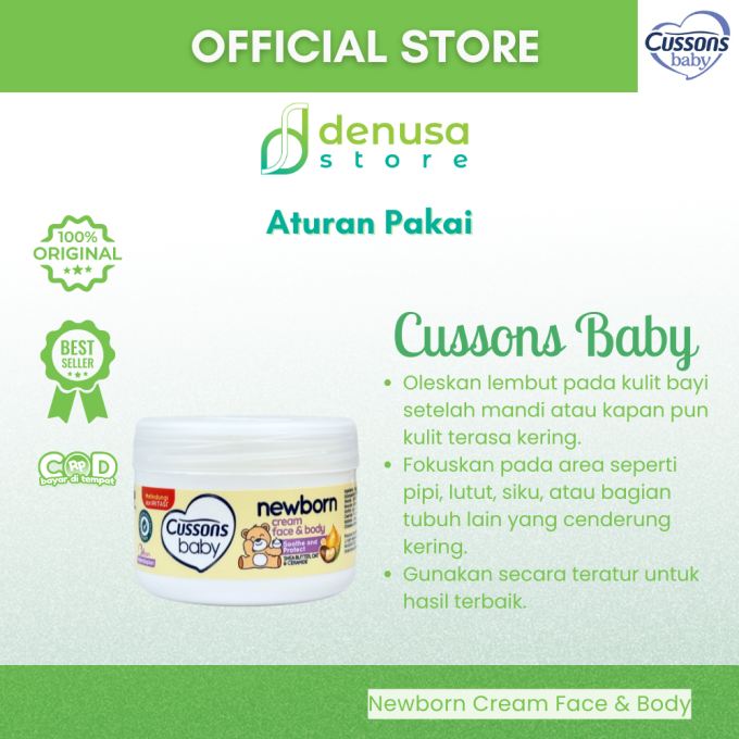 CUSSONS BABY Newborn Cream Face n Body 50g
