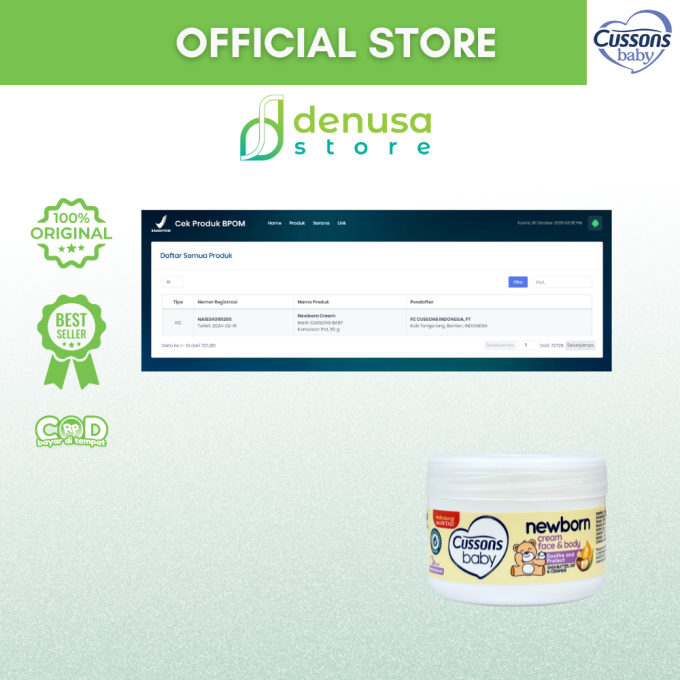 CUSSONS BABY Newborn Cream Face n Body 50g
