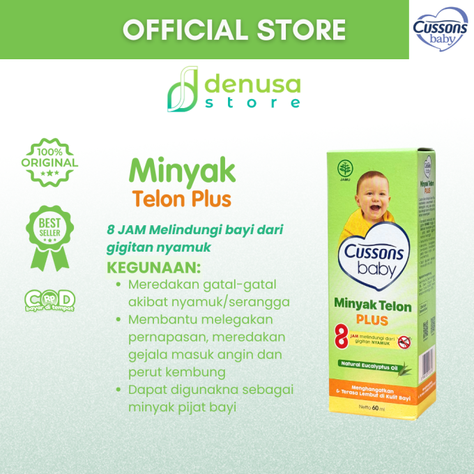 CUSSONS BABY Minyak Telon Plus 8 Jam 60 ml