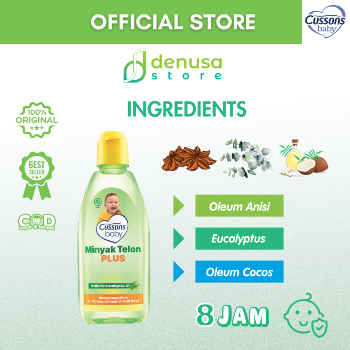 CUSSONS BABY Minyak Telon Plus 8 Jam 150 ml