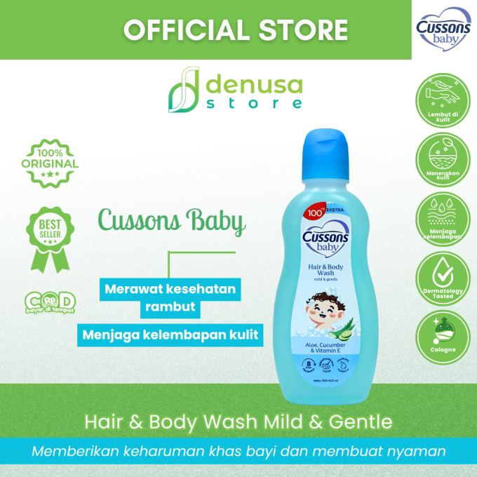 CUSSONS BABY Hair n Body Wash Mild n Gentle 100+100 ml