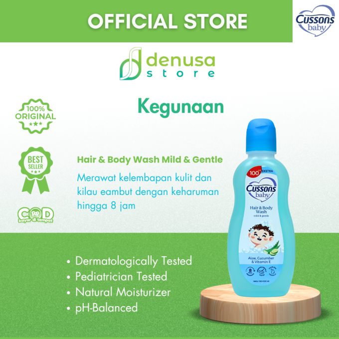 CUSSONS BABY Hair n Body Wash Mild n Gentle 100+100 ml