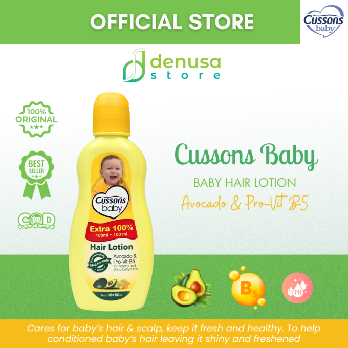CUSSONS BABY Hair Lotion Avocado n Pro-Vit B5 100+100ml
