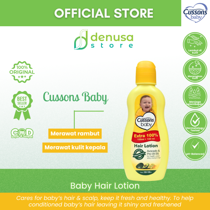 CUSSONS BABY Hair Lotion Avocado n Pro-Vit B5 100+100ml