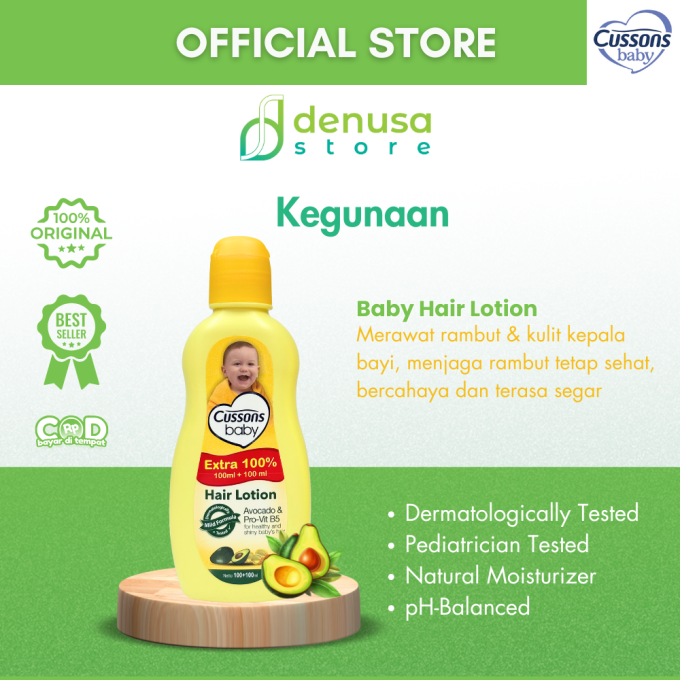 CUSSONS BABY Hair Lotion Avocado n Pro-Vit B5 100+100ml