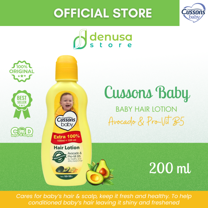 CUSSONS BABY Hair Lotion Avocado n Pro-Vit B5 100+100ml