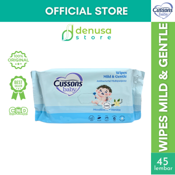 CUSSONS BABY Wipes Mild n Gentle Antibacterial Multipurpose 45 Sheets