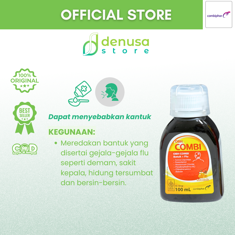 OBH COMBI Batuk Plus Flu Rasa Madu Sirup 100 ml