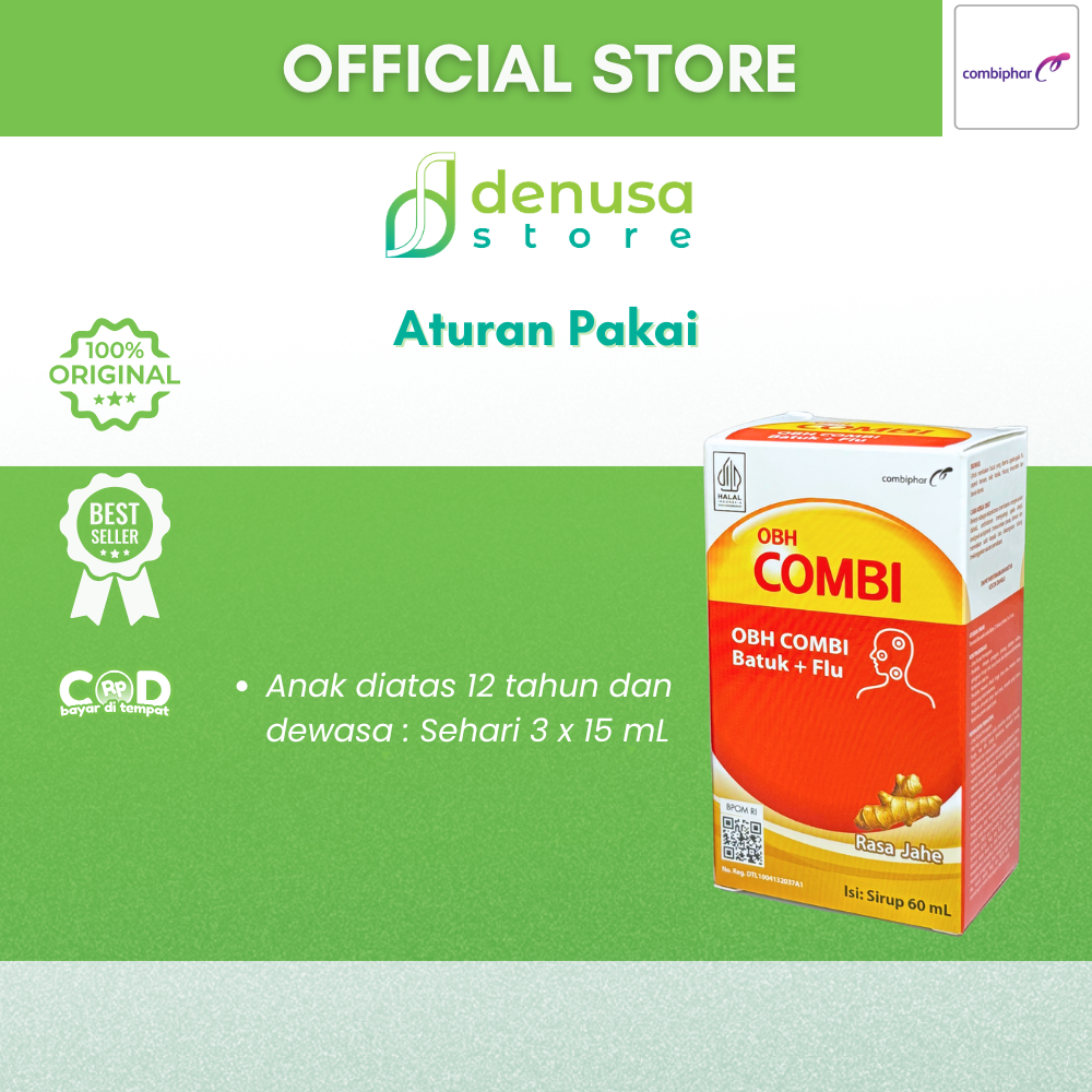 OBH COMBI Batuk Plus Flu Rasa Madu Sirup 100 ml