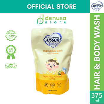 CUSSONS BABY Hair n Body Wash Deep Moisture Refill Pouch 375 ml