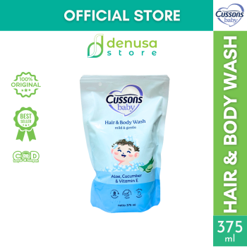 CUSSONS BABY Hair n Body Wash Mild n Gentle Refill Pouch 375 ml