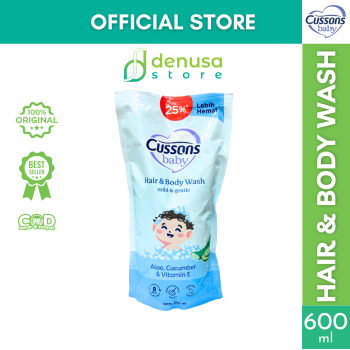 CUSSONS BABY Hair n Body Wash Mild n Gentle Refill Pouch 600 ml