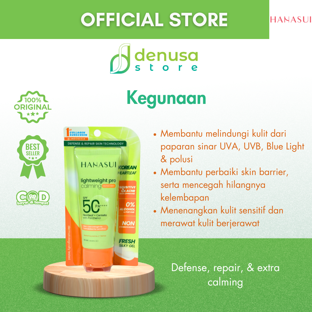 HANASUI Lightweight Pro Calming Sunscreen SPF 50 PA++++ 30 ml
