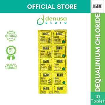 DEGIROL Dequalinium Chloride 0,25 mg Rasa Lemon 1 Strip 10 Tablet