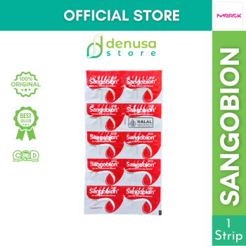 SANGOBION Zat Besi Vitamin n Mineral 1 Strip 10 Kapsul