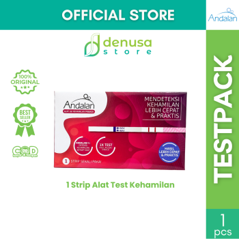 ANDALAN Alat Uji Kehamilan Pribadi Sekali Pakai 1 Strip