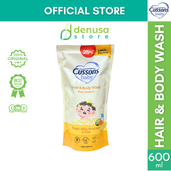 CUSSONS BABY Hair n Body Wash Deep Moisture Refill Pouch 600 ml