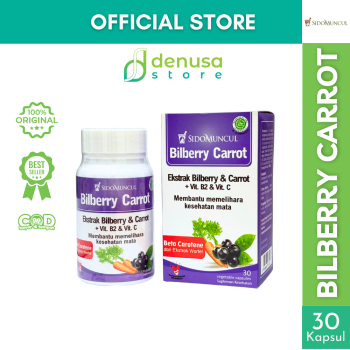 SIDOMUNCUL Bilberry Carrot 30 Vegetable Capsules