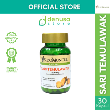 SIDOMUNCUL Natural Sari Temulawak 2.500 mg 30 Vegetable Capsules