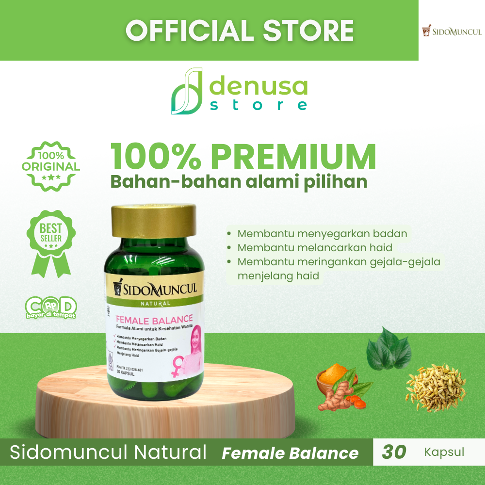 SIDOMUNCUL Natural Female Balance 30 Kapsul