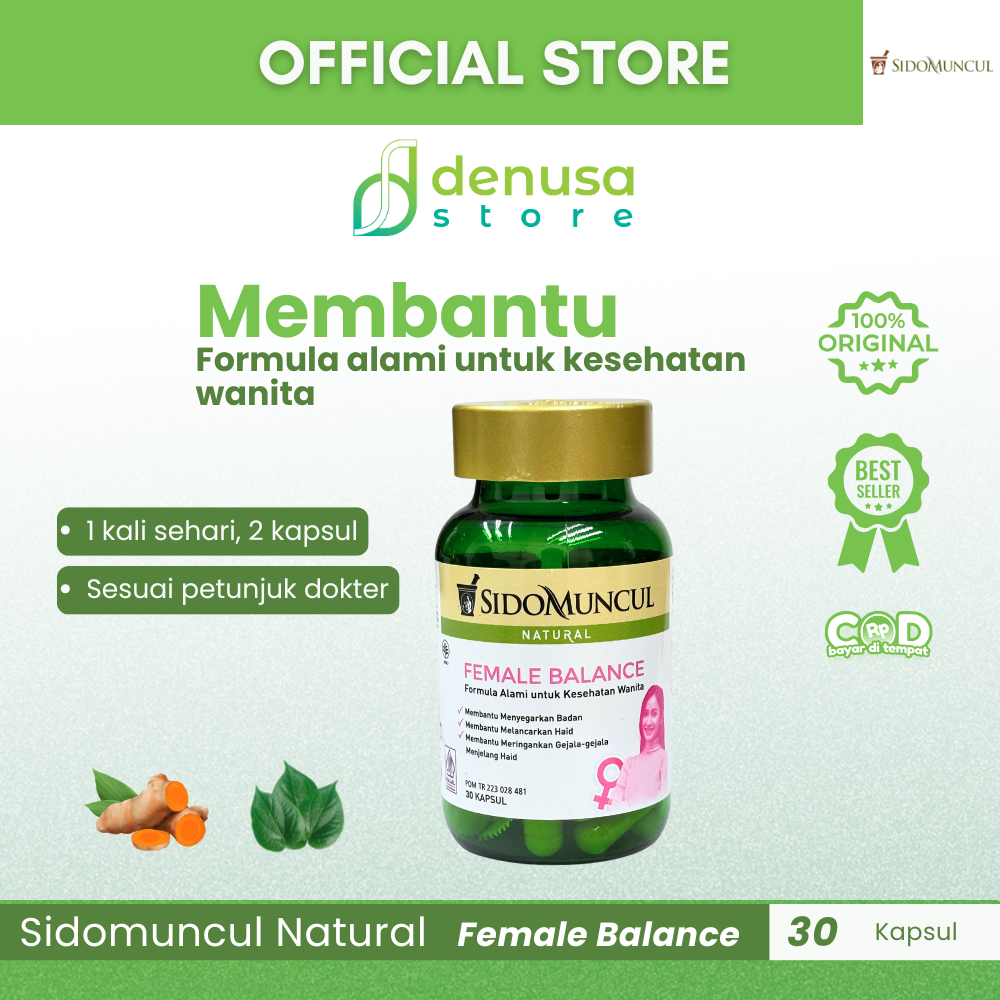 SIDOMUNCUL Natural Female Balance 30 Kapsul